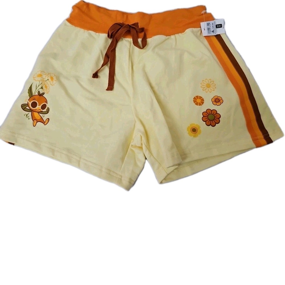 Disney Parks Orange Bird Shorts for Women Small EPCOT International Flower NWT!